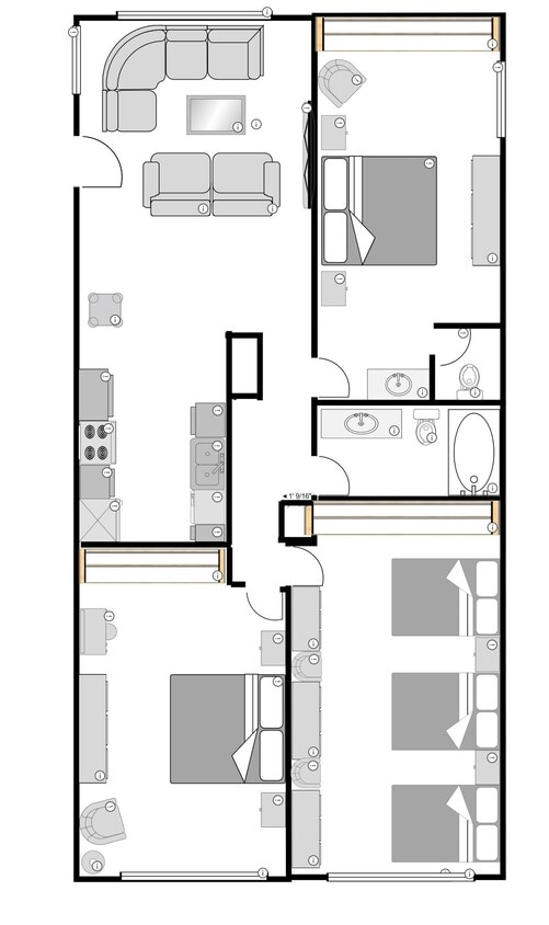 Floor Plan - 3+1.5 - Floor Plan - 38