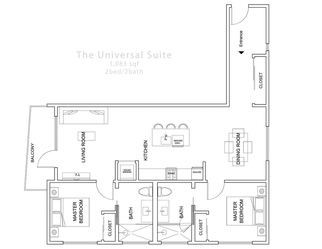 Floor Plan - The Universal Suite