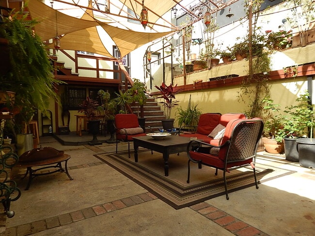 Entrance patio to apartment 1 - 2040 Whitley Ave Unit 2