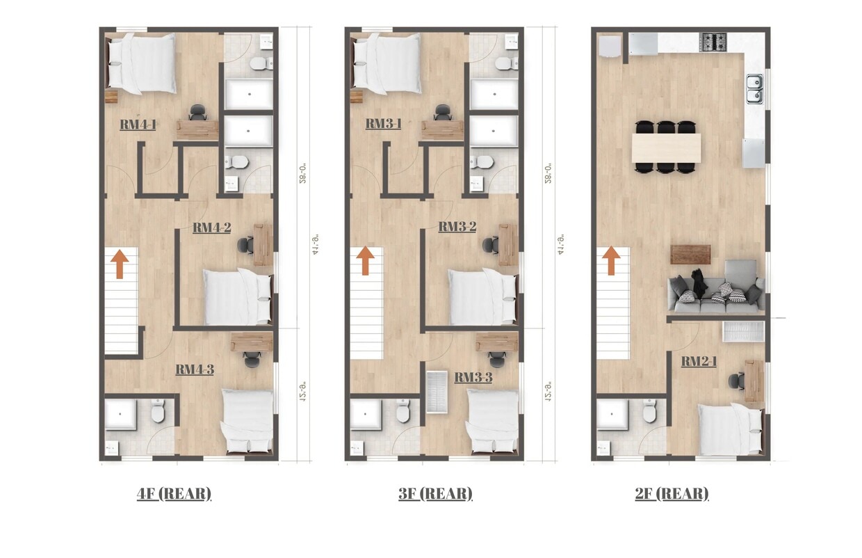 1297 Floor Plan - 1297 FL2 Private Suite in Shared 7B7B