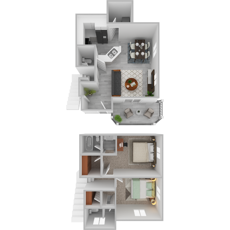 planJ_60528.png - Plan J- 2 bed 2.5 bath
