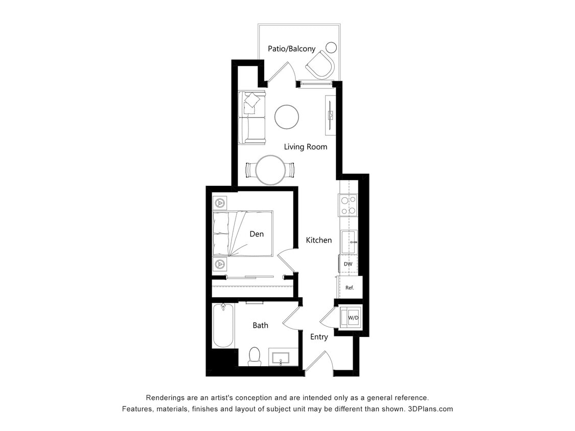 Floor Plan - C-1 - Studio