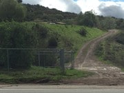 Gate and driveway after rain - 10160 Escondido Canyon Rd House