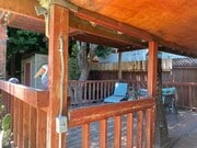 Deck Behind Cottage Studio - 1845 Junipero Ave Apartment Unit Cozy Cottage Studio