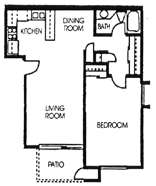1BR/1BA - One Bedrooms