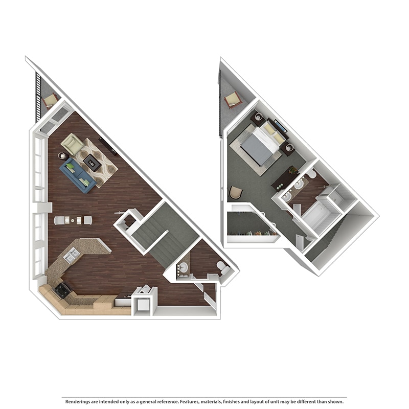Floor Plan - Panorama One Bedroom
