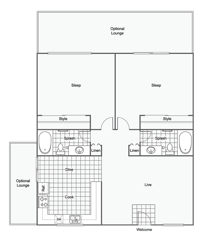 Maplecrest | 2-Bedroom Floorplan - Maplecrest