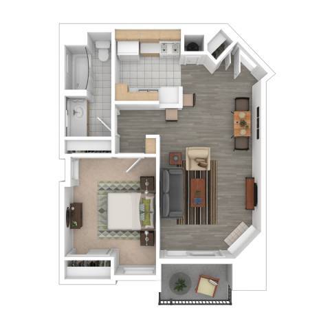 Floor Plan - 1x1M D