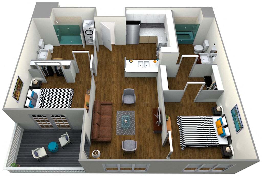 Floor Plan - 2 Bedroom A
