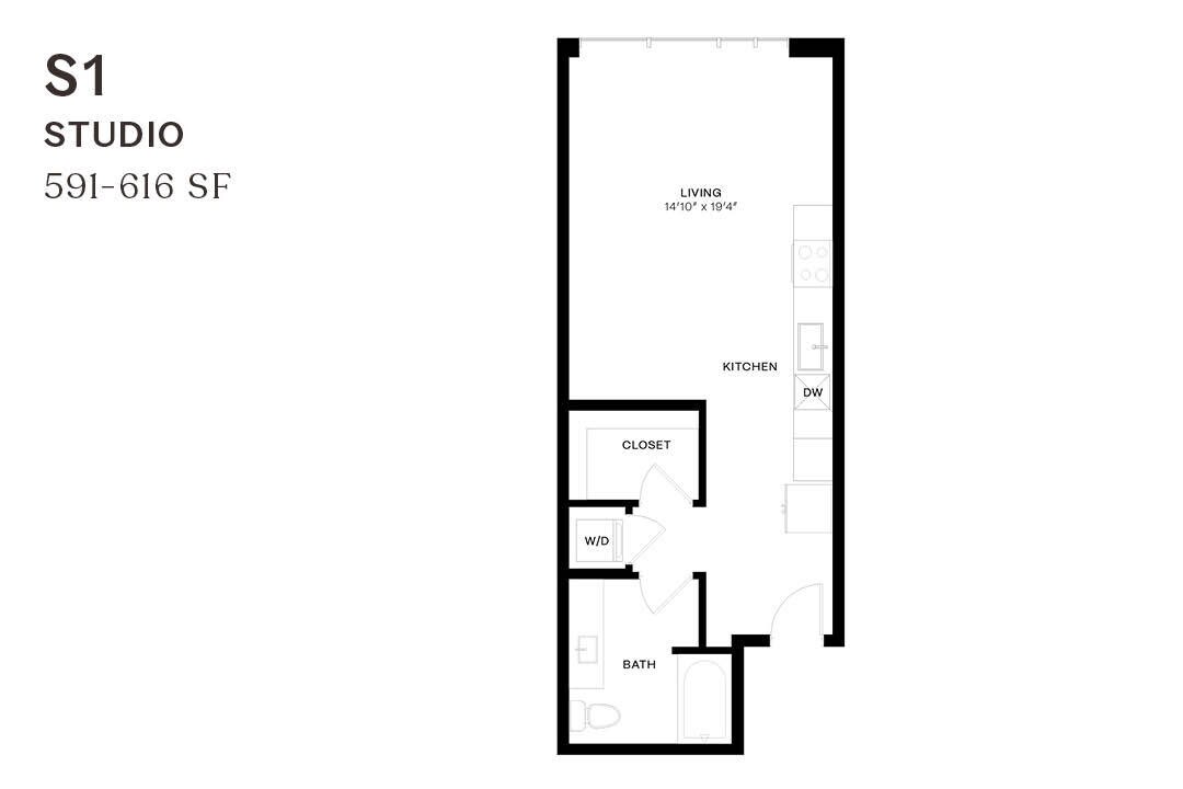 Floor Plan - Studio S1 