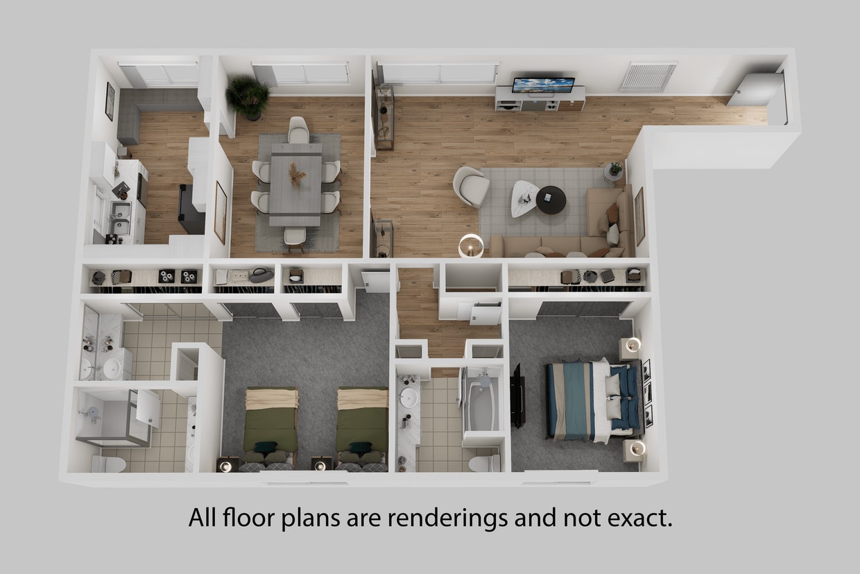 Floor Plan - Largest Two Bedroom