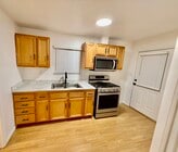 Kitchen layout - 9845 Rosecrans Ave Unit 1bdrm ADU
