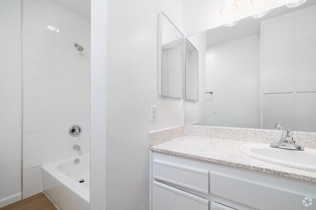 2BR, 1.5BA - 1,250SF - Primary Bathroom - Ocean View Terrace Apartments