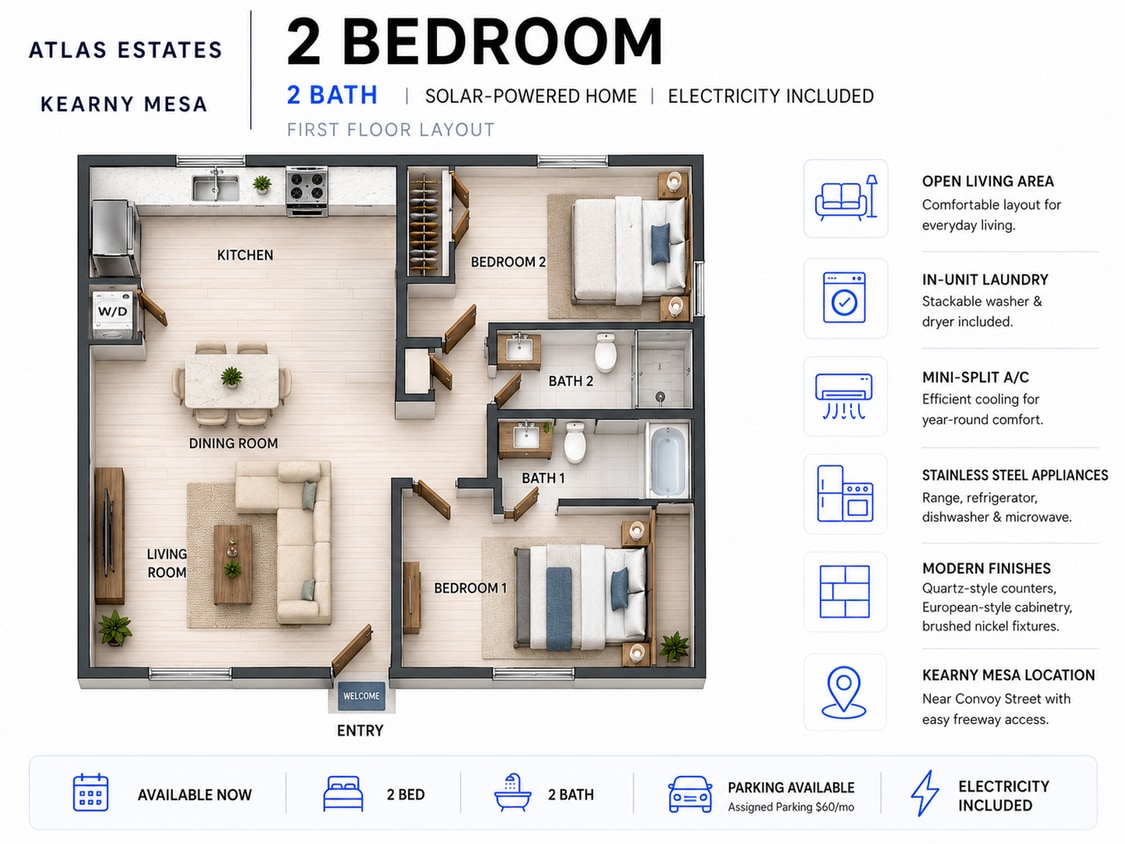 Floor Plan - 2 Bedroom