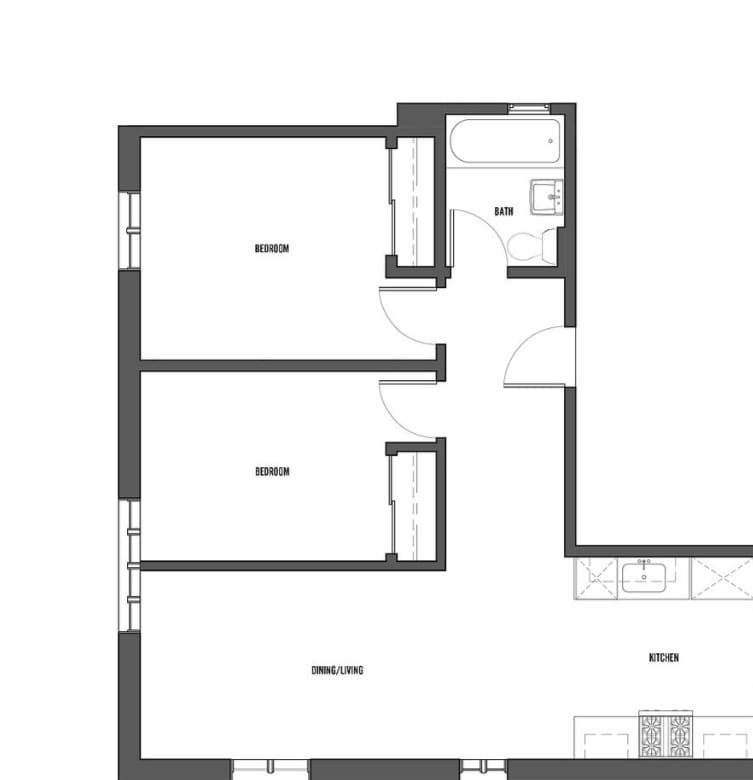 Floor Plan - Two Bedroom