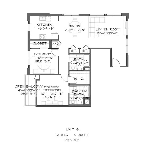 Floor Plan - G -  2B 2B