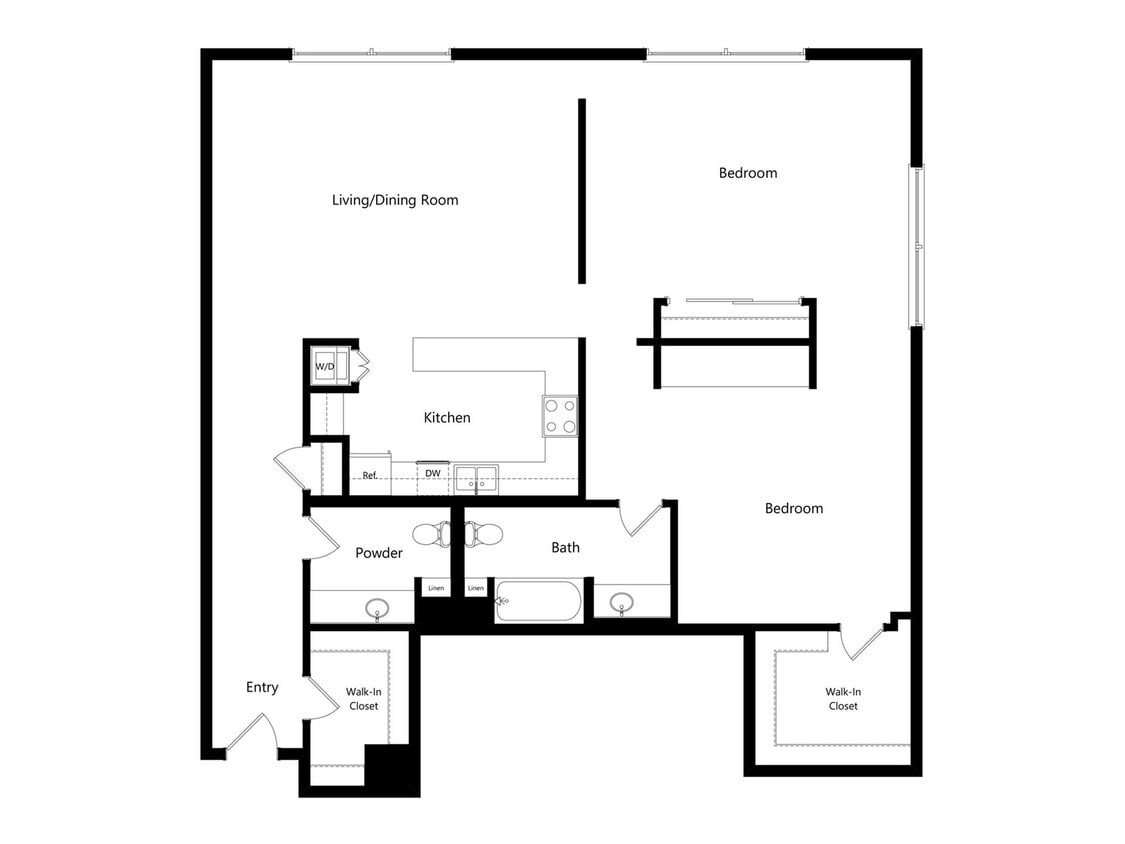 PB5 - 2x2 Floor Plan - PB5