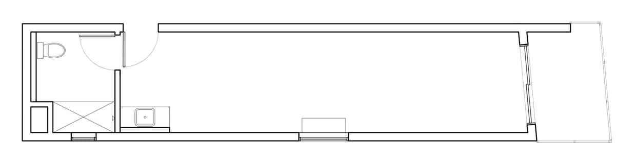 Floor Plan - 002-D 265 sqft + Balcony
