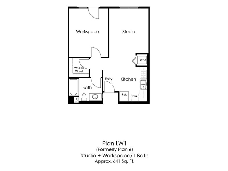 Floor Plan - 011-0D - Studio L/W
