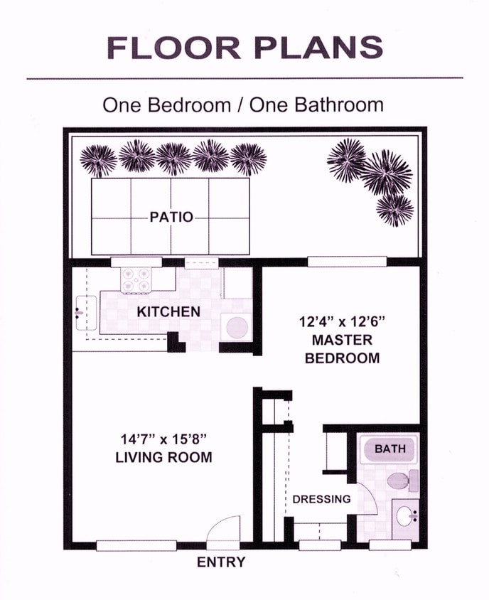 Floor Plan - 1x1