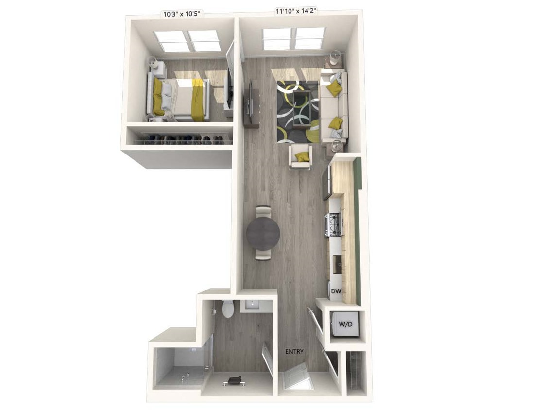 Floor Plan - AM1-FinishI-Unit318