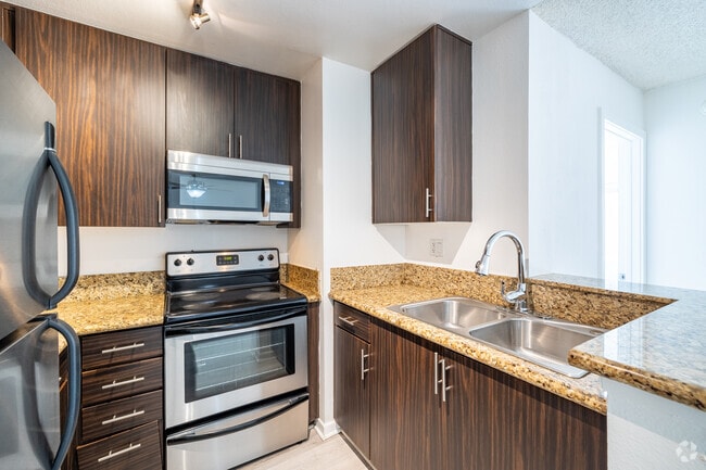 1BR, 1BA - 500SF - Kitchen - Roberts K Town Lafayette