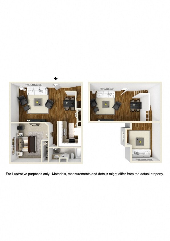 Floor Plan - 1 Bed Loft