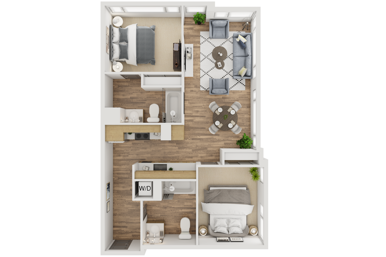 Floor Plan - 2 Bed