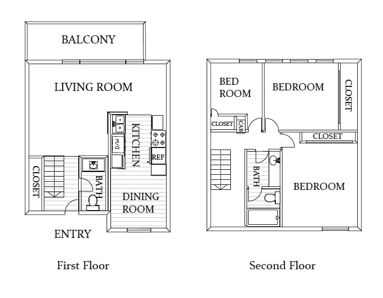 2BR/1.5BA - 2 Bedroom