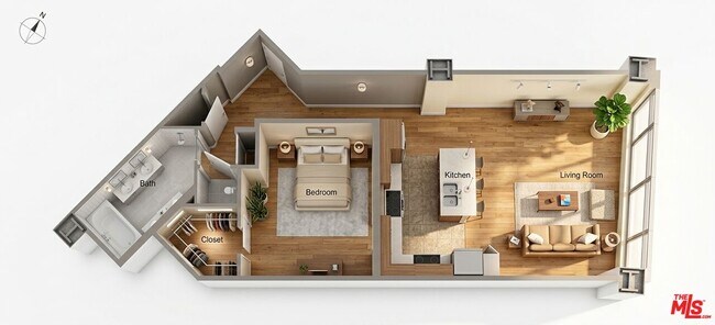 Photo - 1100 Wilshire Blvd Unit 1805