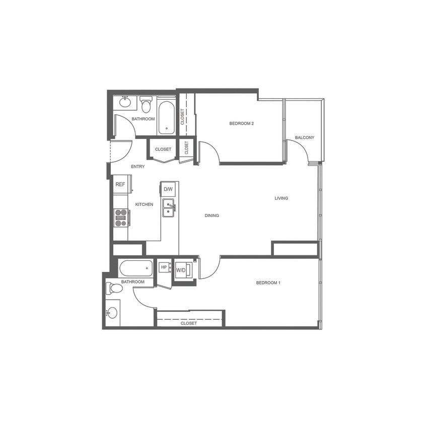 Floor Plan - PINNACLE ON THE PARK 2D