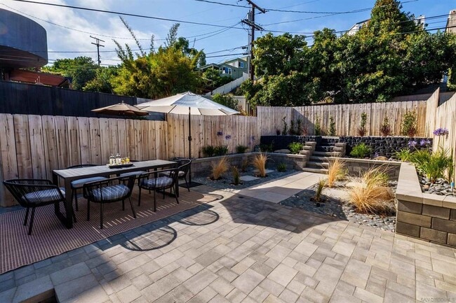 Outdoor patio space - 3434 Talbot St