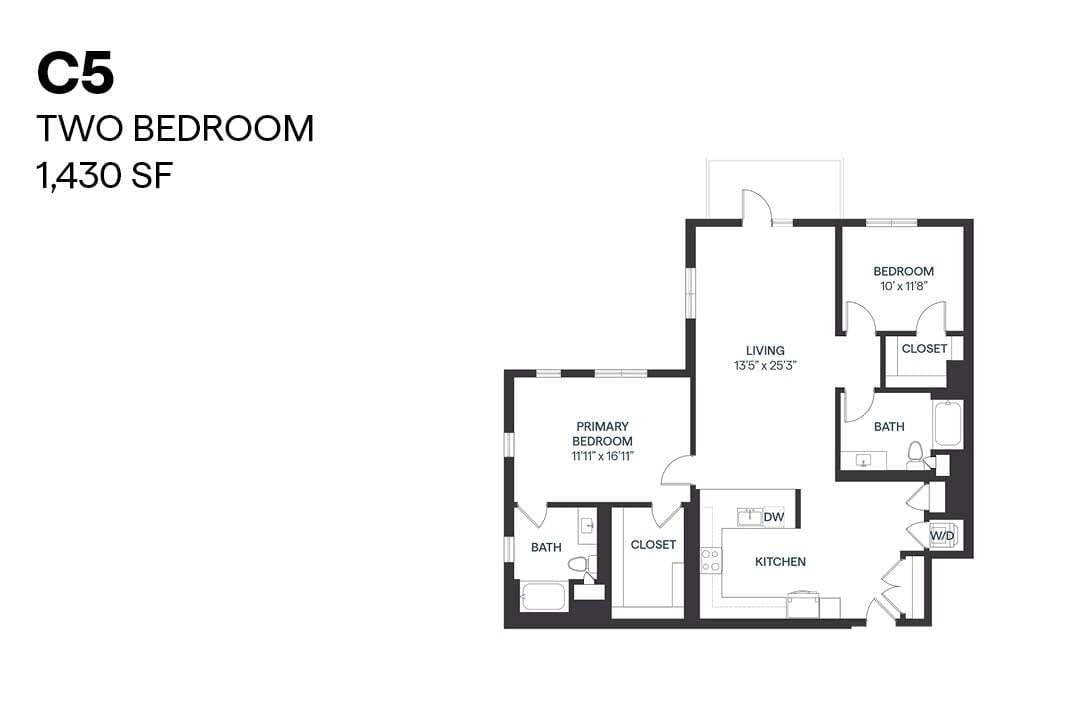 Floor Plan - Two Bedroom C5