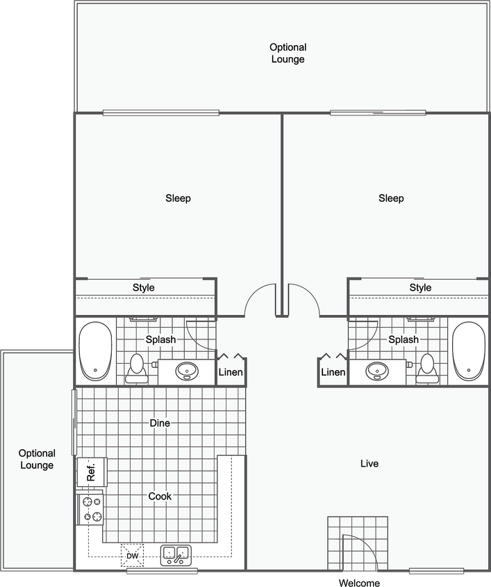 Maplecrest | 2-Bedroom Floorplan - Maplecrest