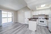 2BR, 1BA - 680SF Kitchen and Living Room - Oak Terrace Senior Apts