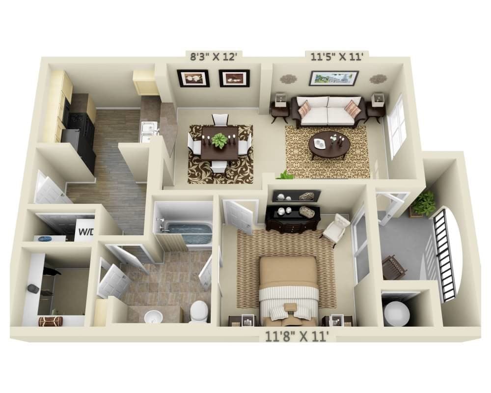 Floor Plan - the Chablis (A1B)