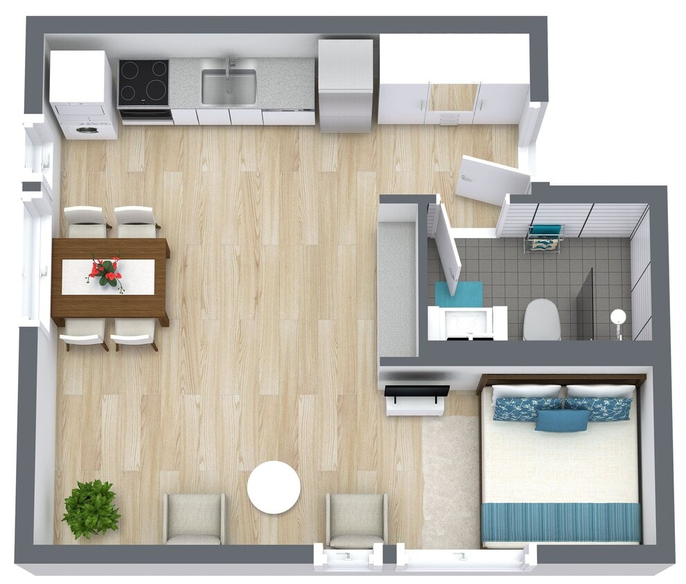 Floor Plan - Studio Loft| 707