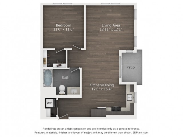 B3 |1 bed 2 bath | 773 sq. ft. - B3