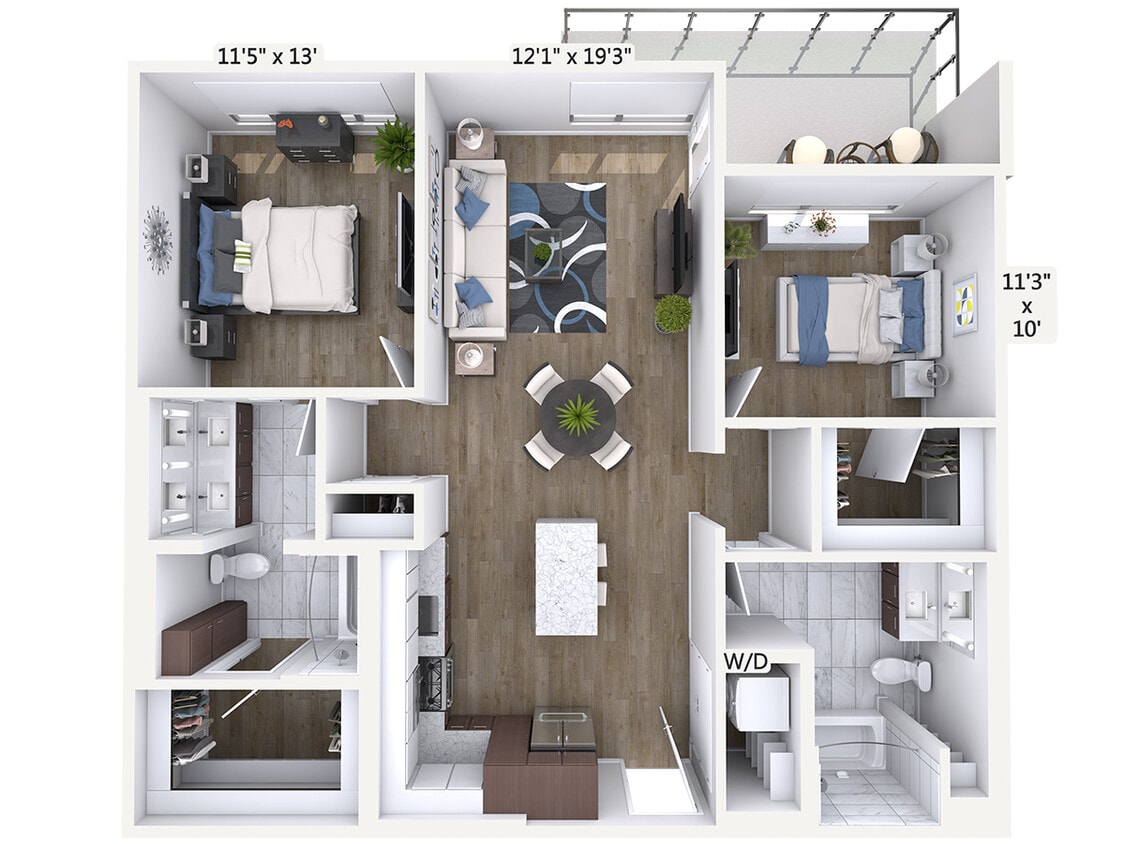 Floor Plan - B7-1103-Sig-Bal