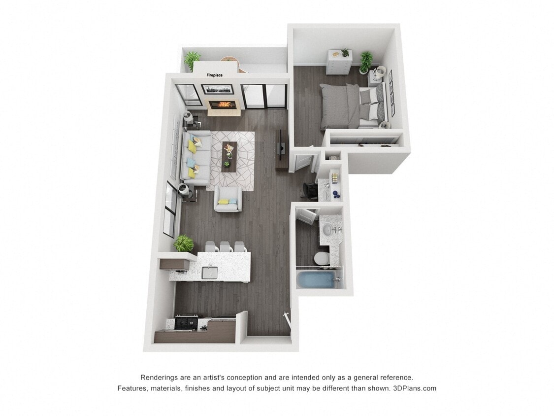 Floor Plan - 1x1