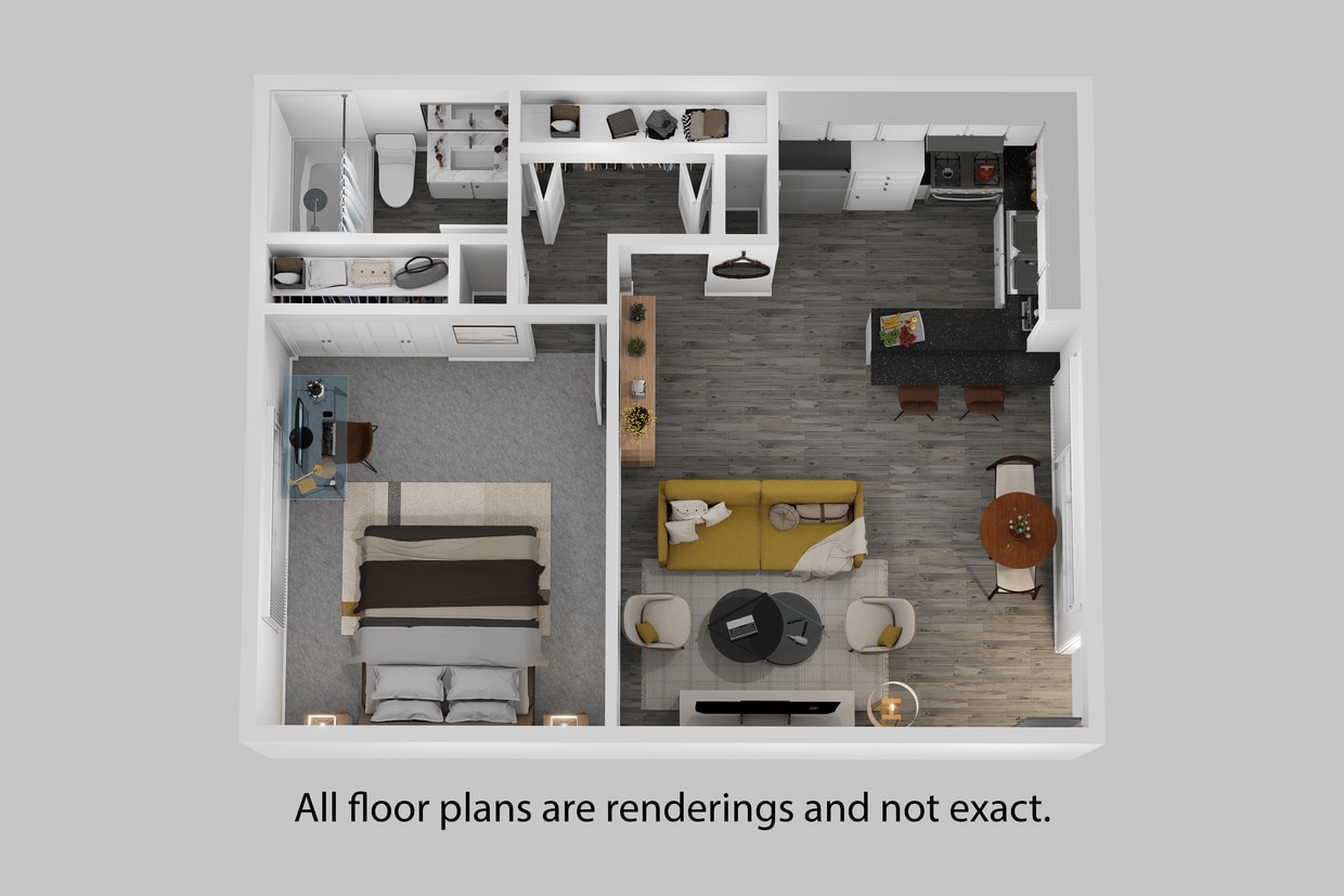 Floor Plan - 1 Bedroom