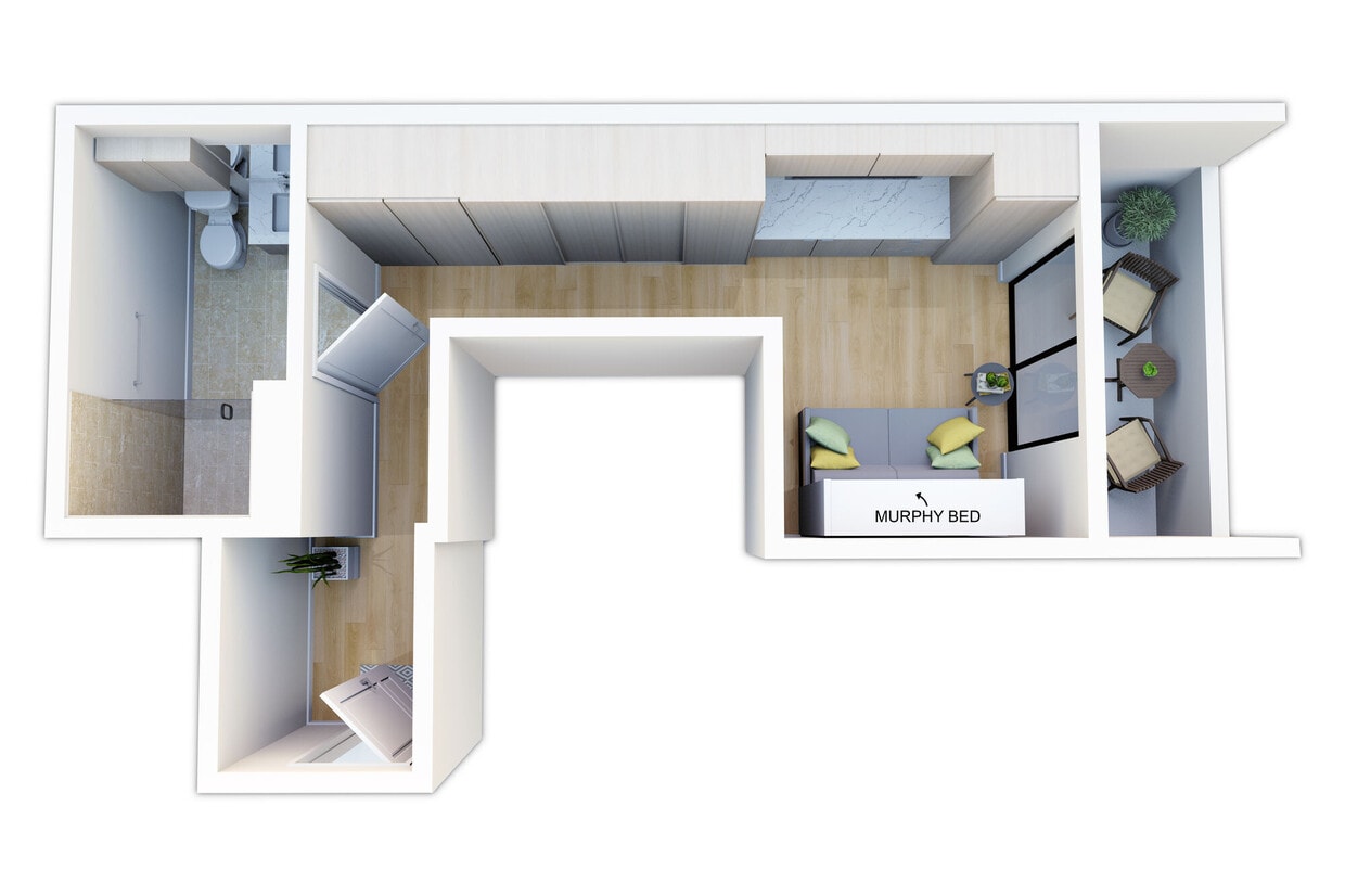 Floor Plan - Studio CoLiving
