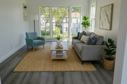 Staged Lviing Room - 4221 Creed Ave Apartments Unit Upper