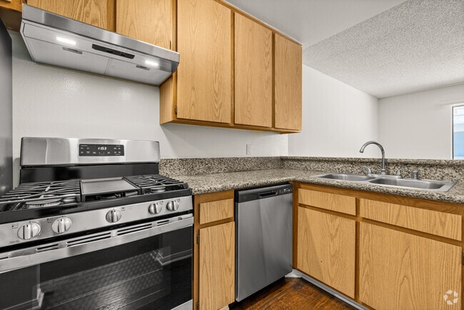 1BR, 1BA - Kitchen - Woodman Place Apartments