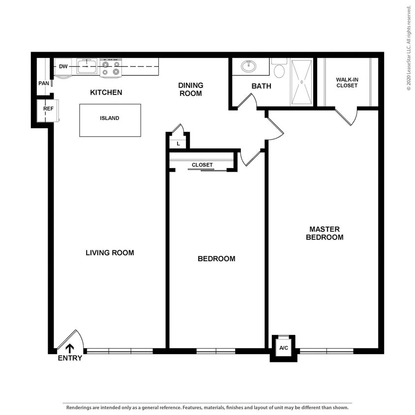 Floor Plan - 2 Bedroom