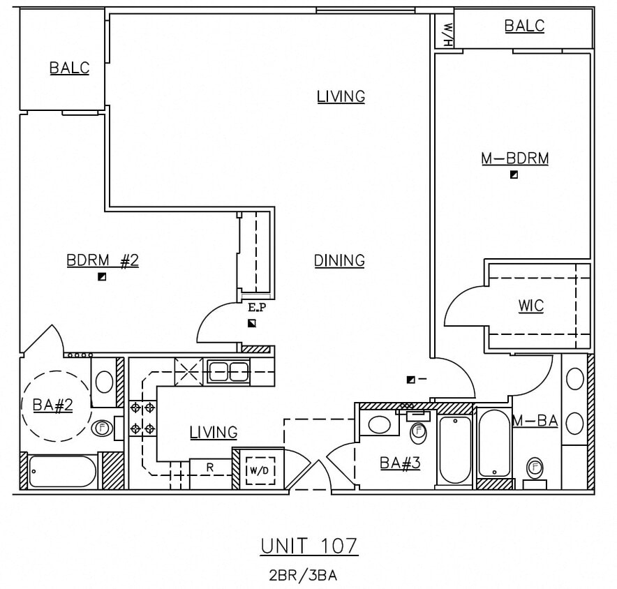 Floor Plan - 3 Bedroom 3 Bathroom
