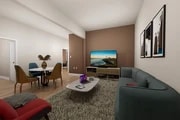 Virtually staged living & dining room - Student Housing Near USC Univ Southern Calif Homes