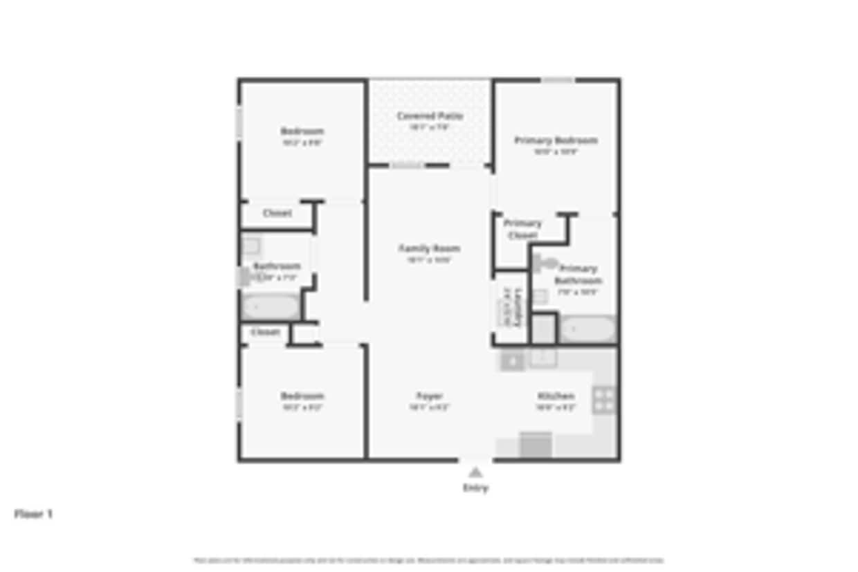 Floor Plan - 3 Bd 2 Ba FP4-R