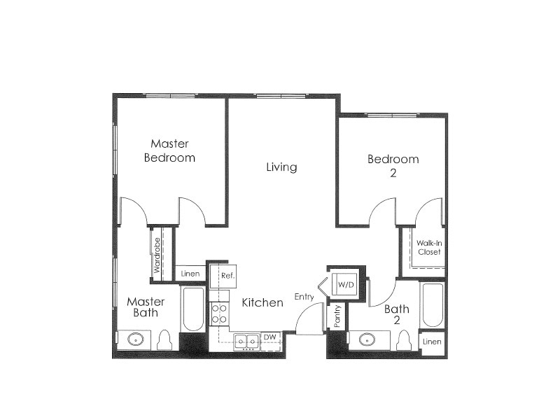 Floor Plan - 011-2G - 2 x 2