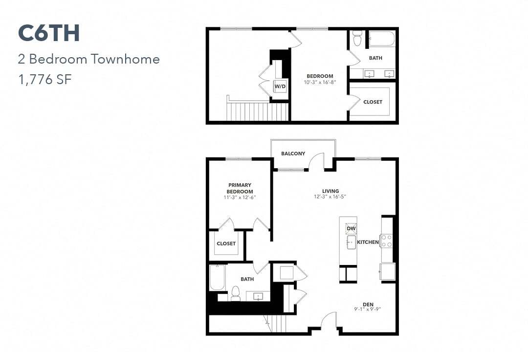 Floor Plan - Two Bedroom C6TH